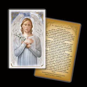 St. Gabriel the Archangel Holy Card