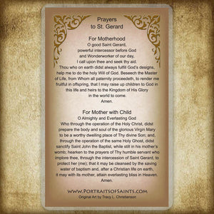 St. Gerard Majella Holy Card