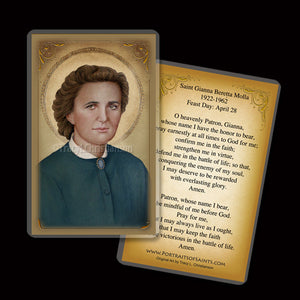 St. Gianna Molla (B) Holy Card