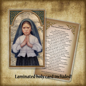 St. Jacinta Marto Pendant & Holy Card Gift Set