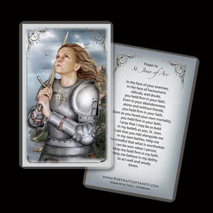 St. Joan of Arc Holy Card