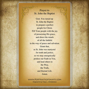 St. John the Baptist (Child) Holy Card
