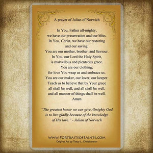 St. Julian of Norwich Holy Card