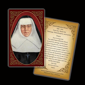 St. Katharine Drexel Holy Card