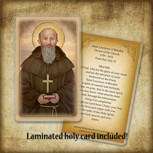 St. Lawrence of Brindisi Pendant & Holy Card Gift Set