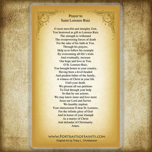 St. Lorenzo Ruiz Holy Card