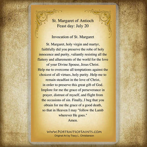 St. Margaret of Antioch Holy Card