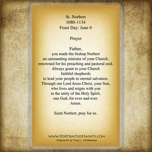 St. Norbert Holy Card