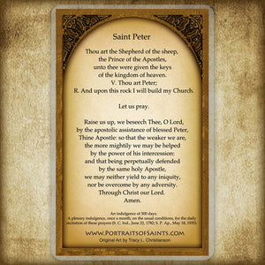 St. Peter the Apostle Holy Card