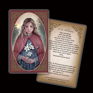 St. Philomena Holy Card