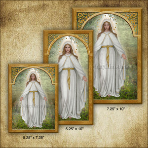 Our Lady of Champion Plaque & Holy Card Gift Set