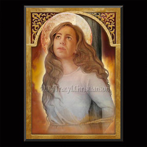 St. Afra Plaque & Holy Card Gift Set