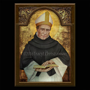 St. Albert the Great Plaque & Holy Card Gift Set