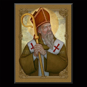 St. Ambrose Plaque & Holy Card Gift Set