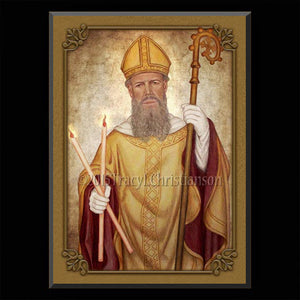 St. Blaise (Blase) Plaque & Holy Card Gift Set