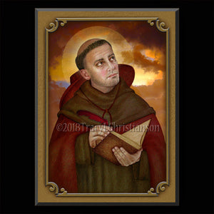 St. Bonaventure Plaque & Holy Card Gift Set