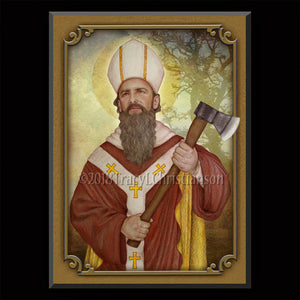 St. Boniface Plaque & Holy Card Gift Set