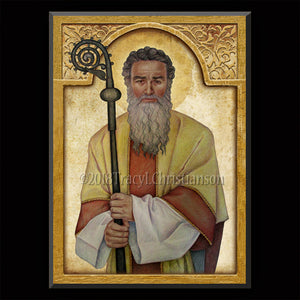 St. Cyprian of Carthage Plaque & Holy Card Gift Set