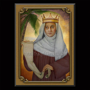 St. Deborah the Prophetess Plaque & Holy Card Gift Set