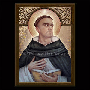 St. Dominic Plaque & Holy Card Gift Set