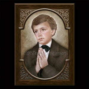 St. Dominic Savio Plaque & Holy Card Gift Set