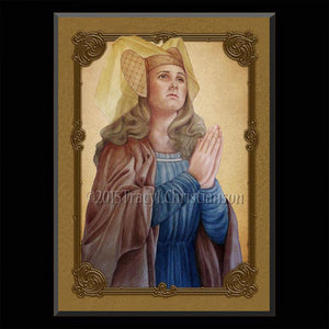 St. Emma of Gurk Plaque & Holy Card Gift Set