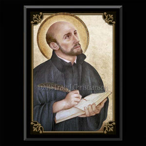 St. Ignatius of Loyola Plaque & Holy Card Gift Set