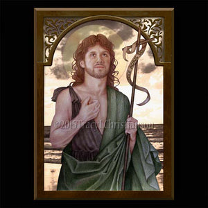 St. John the Baptist Plaque & Holy Card Gift Set