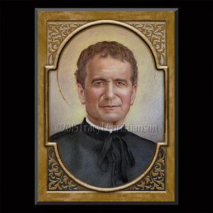 St. John Bosco Plaque & Holy Card Gift Set