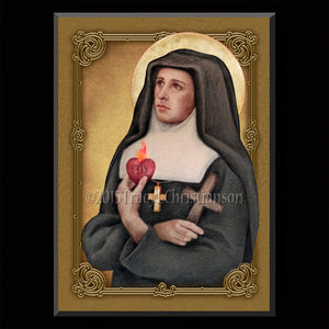 St. Jane de Chantal Plaque & Holy Card Gift Set