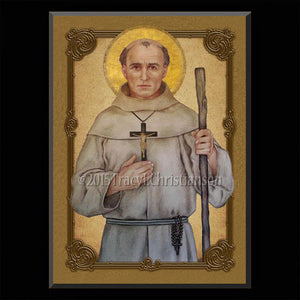 St. Junipero Serra Plaque & Holy Card Gift Set