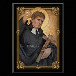 St. Louis de Montfort Plaque & Holy Card Gift Set