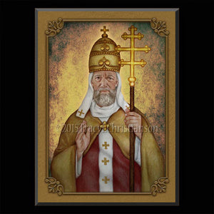 St. Leo the Great Plaque & Holy Card Gift Set