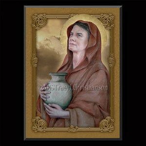 St. Martha of Bethany Plaque & Holy Card Gift Set