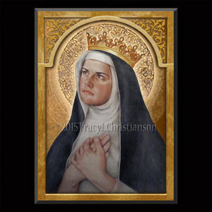 St. Margaret of Hungary Plaque & Holy Card Gift Set