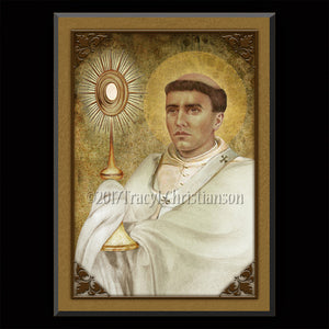 St. Norbert Plaque & Holy Card Gift Set