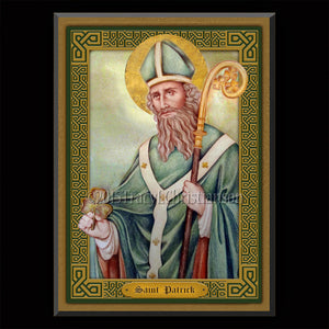 St. Patrick (A) Plaque & Holy Card Gift Set