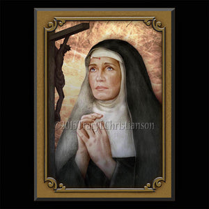 St. Rita of Cascia Plaque & Holy Card Gift Set