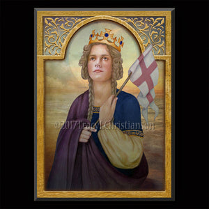 St. Ursula Plaque & Holy Card Gift Set