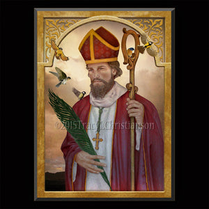 St. Valentine Plaque & Holy Card Gift Set