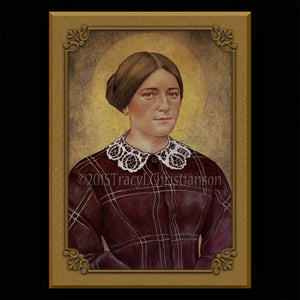 St. Zelie Martin Plaque & Holy Card Gift Set