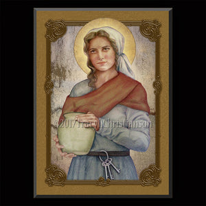 St. Zita of Lucca Plaque & Holy Card Gift Set