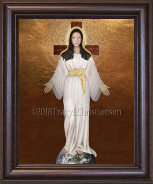 Our Lady of Akita Framed