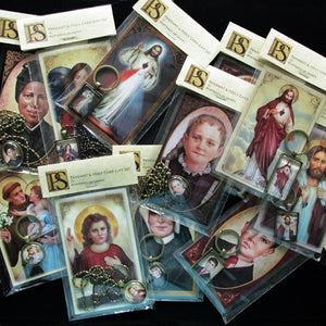 St. Joseph, Husband of Mary Pendant & Holy Card Gift Set