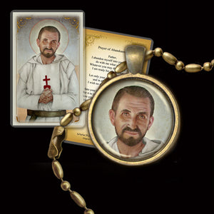 St. Charles de Foucauld Pendant & Holy Card Gift Set