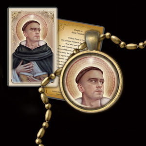 St. Dominic Pendant & Holy Card Gift Set