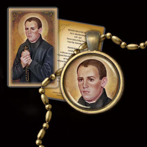 St. John Berchmans Pendant & Holy Card Gift Set