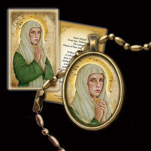 St. Abigail Pendant & Holy Card Gift Set