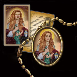 St. Mary Magdalene (B) Pendant & Holy Card Gift Set