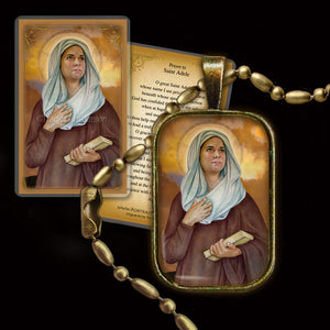 St. Adele Pendant & Holy Card Gift Set